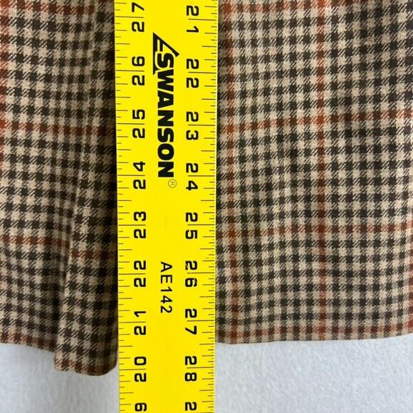 EVAN PICONE Skirt Women 10 Pleated Wool Blend Pockets Zipper Vintage 70's - Picture 4 of 10